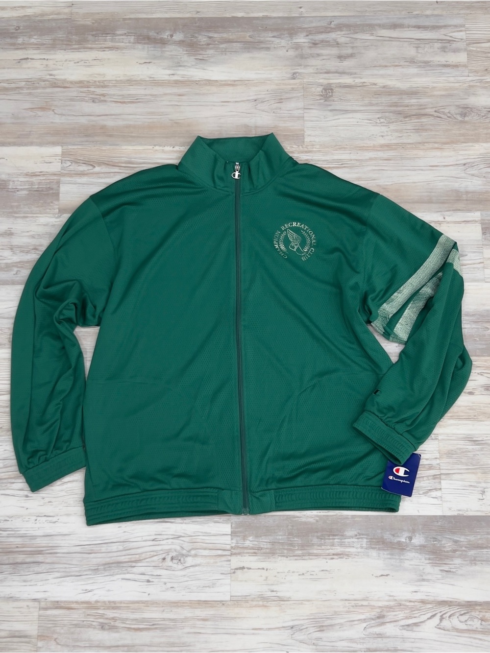 NWT Champion Green Retro Mesh Game Day Attack Track Jacket XL Happy Gilmore 2